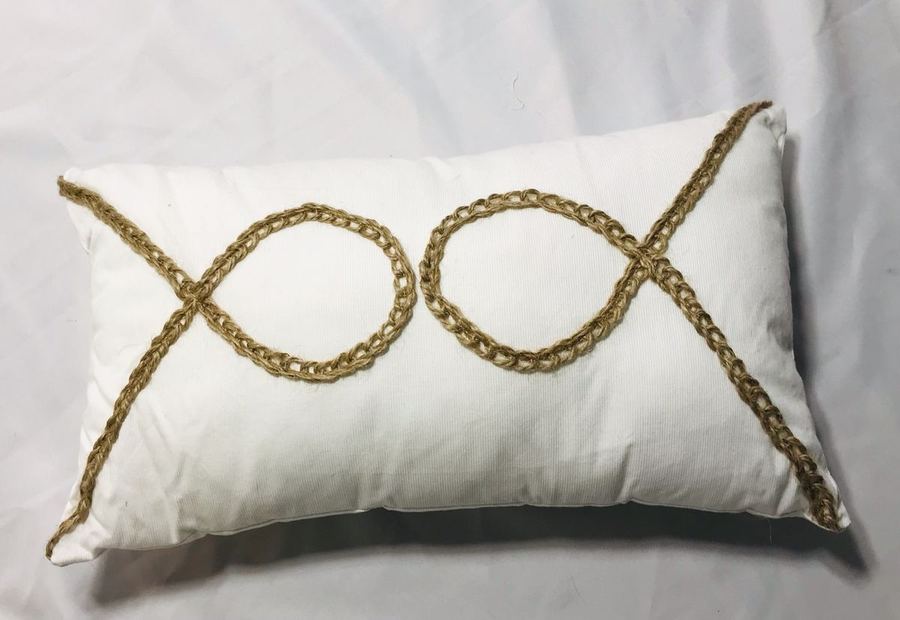 ALMOHADA CON FUNDA DE YUTE